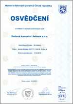 Osvědčení daňové kanceláře